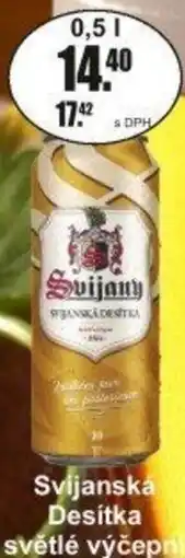 Adam Svijanska Desítka světlé výčepnísvětlý nabídka