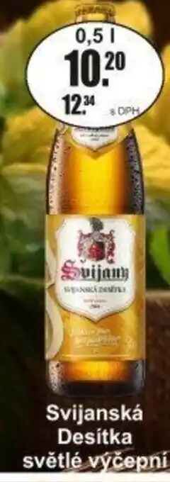 Adam Svijanská Desítka světlé výčepní nabídka