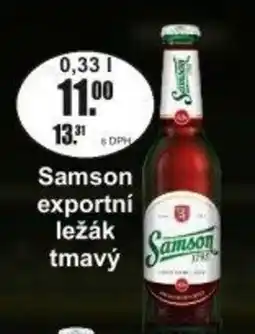 Adam Samson exportní ležák tmavý nabídka