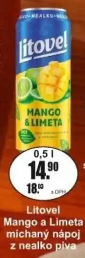 Adam Litovel Mango a Limeta míchaný nápoj z nealko piva nabídka