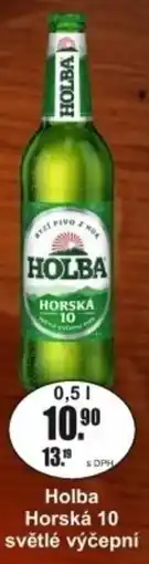 Adam Holba Horská 10 světlé výčepní nabídka