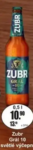 Adam Zubr Grál 10 světlé výčepní nabídka