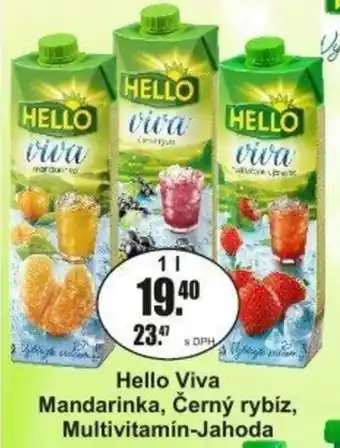 Adam Hello Viva Mandarinka, Černý rybíz, Multivitamin-Jahoda nabídka