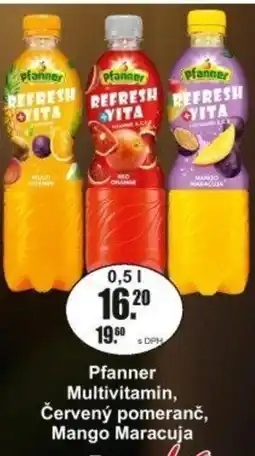 Adam Pfanner Multivitamin, Červený pomeranč, Mango Maracuja nabídka
