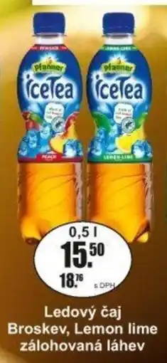 Adam Ledový čaj Broskev, Lemon lime zálohovaná láhev nabídka