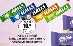 Adam Halls s příchutí Máta, Limetka, Med a citron, Coolwave, Extra strong nabídka