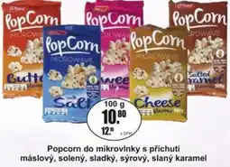 Adam Popcorn do mikrovlnky s příchutí máslový, solený, sladký, sýrový, slaný karamel nabídka