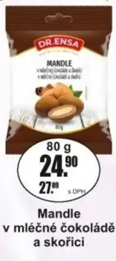 Adam DR.Ensa Mandle v mléčné čokoládě a skořici nabídka