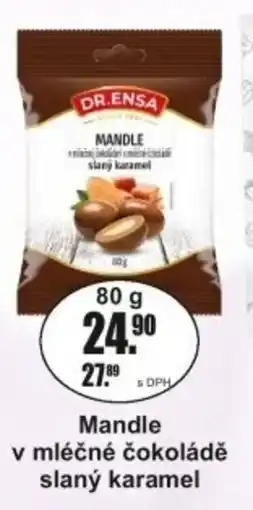 Adam DR.Ensa Mandle v mléčné čokoládě slaný karamel nabídka
