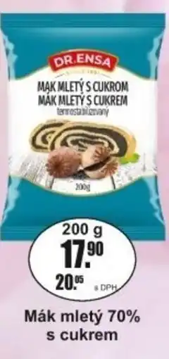 Adam Mák mletý 70% s cukrem nabídka