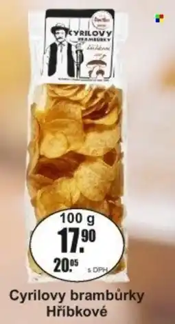 Adam Cyrilovy brambůrky Hříbkové nabídka