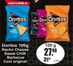 Adam Doritos Nacho Cheese Sweet Chilli Barbecue Cool original nabídka