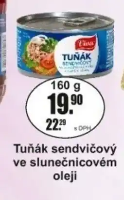 Adam Viva Tuňák sendvičový ve slunečnicovém oleji nabídka