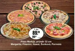 Adam Pizza Markýz, průměr 32 cm Margarita, Pikantní, Hawai, Šunková, Parmská nabídka