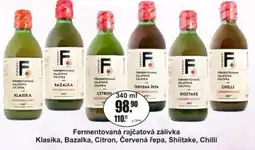 Adam Fermentovaná rajčatová zálivka Klasika, Bazalka, Citron, Červená řepa, Shiitake, Chilli nabídka