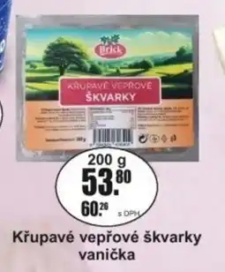 Adam Brick Křupavé vepřové škvarky vanička nabídka