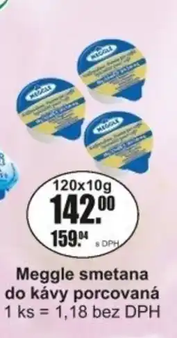 Adam Meggle smetana do kávy porcovaná nabídka