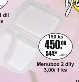 Adam Menubox 2 díly nabídka