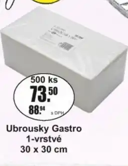 Adam Ubrousky Gastro 1-vrstvé nabídka