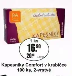 Adam Kapesníky Comfort v krabičce 100 ks, 2-vrstvé nabídka