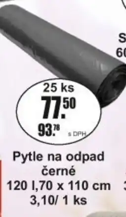Adam Pytle na odpad černé 120 l ,70 x 100 cm nabídka