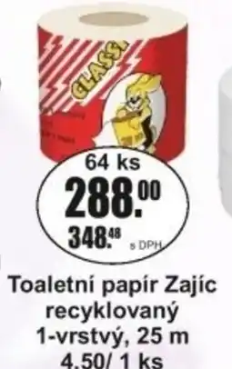 Adam Toaletní papír Zajíc recyklovaný 1-vrstvý, 25 m nabídka