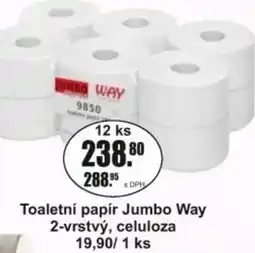 Adam Toaletní papír Jumbo Way 2-vrstvý, celuloza nabídka