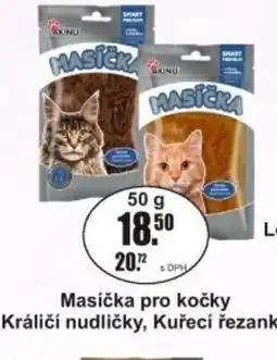 Adam Akinu Masíčka pro kočky Králičí nudličky, Kuřecí řezanky nabídka