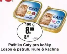 Adam Paštika Caty pro kočky Losos & pstruh, Kuře & kachna nabídka