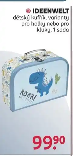 Rossmann IDEENWELT dětský kufřík, varianty pro holky nebo pro kluky nabídka