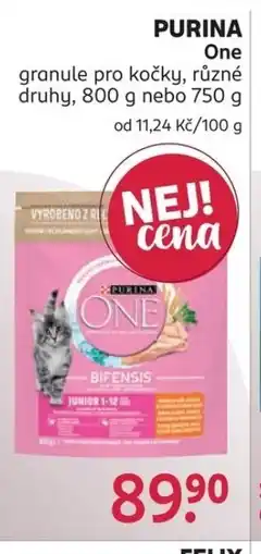 Rossmann PURINA One granule pro kočky nabídka