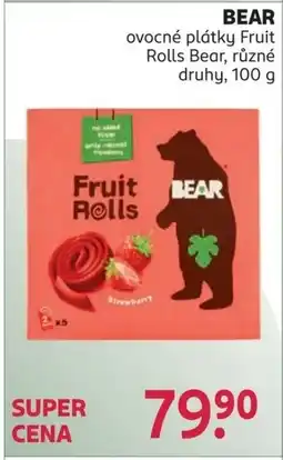 Rossmann BEAR ovocné plátky Fruit Rolls Bear nabídka