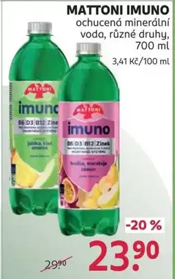 Rossmann MATTONI IMUNO ochucená minerální voda nabídka