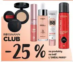 Rossmann Na produkty na tvář L'ORÉAL PARIS nabídka