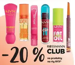 Rossmann Na produkty na rty NYX nabídka