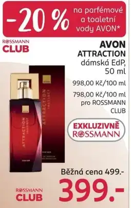 Rossmann AVON Attraction dámská EdP nabídka