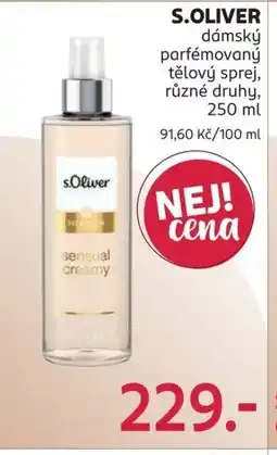 Rossmann S.OLIVER dámský parfémovaný tělový sprej nabídka