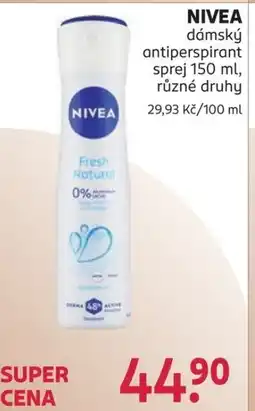 Rossmann NIVEA dámský antiperspirant sprej nabídka