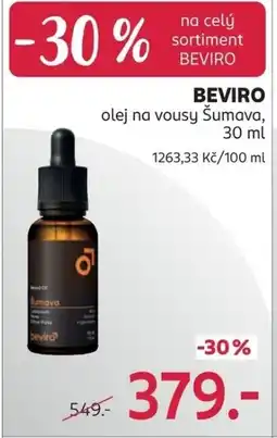 Rossmann BEVIRO olej na vousy Šumava nabídka