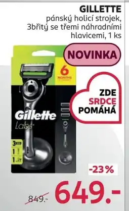 Rossmann GILLETTE pánský holicí strojek nabídka