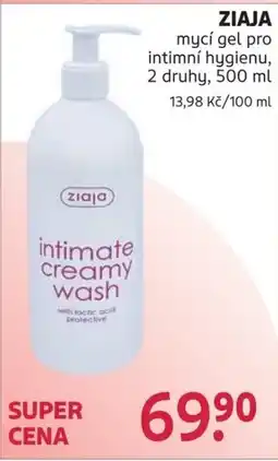 Rossmann ZIAJA mycí gel pro intimní hygienu nabídka
