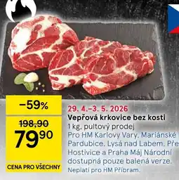 Tesco Vepřová krkovice bez kosti nabídka