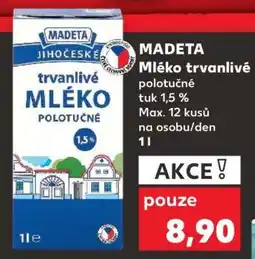 Kaufland MADETA Mléko trvanlivé nabídka