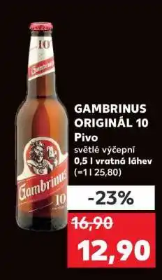 Kaufland Gambrinus Originál 10 nabídka
