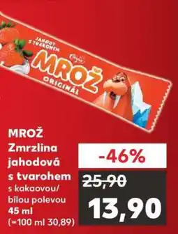 Kaufland MROŽ Zmrzlina jahodová s tvarohem nabídka