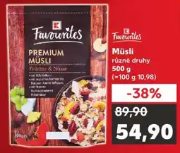 Kaufland Müsli různé druhy nabídka