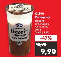 Kaufland Olma Pudingový dezert se šlehačkou nabídka