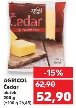 Kaufland AGRICOL Čedar bloček nabídka