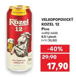 Kaufland VELKOPOPOVICKÝ KOZEL 12 nabídka