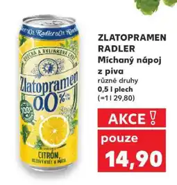 Kaufland Zlatopramen Radler nabídka